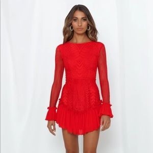 HELLO MOLLY RED DRESS